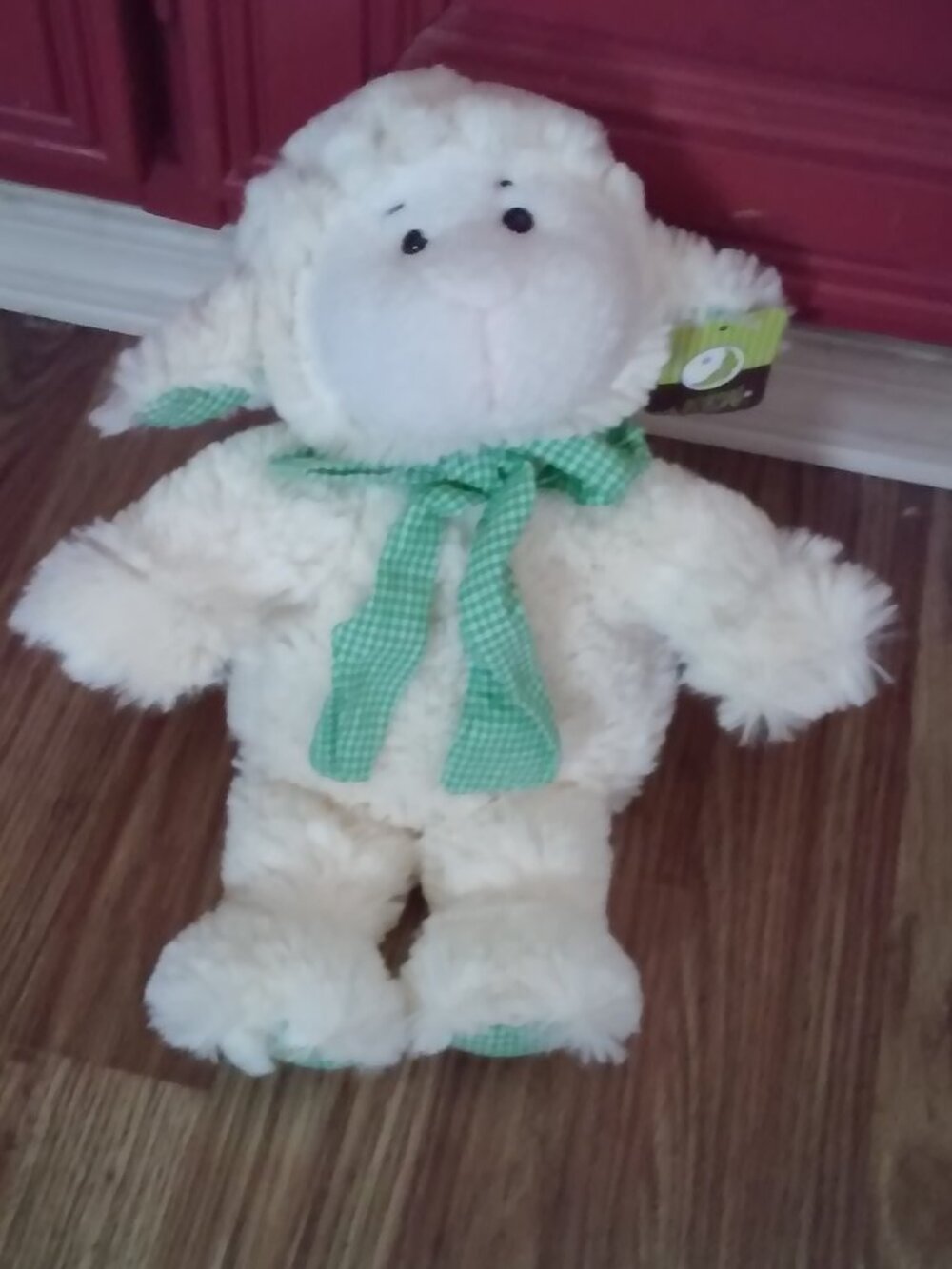 Plushie Stuffed Lamb Never Played With Been Sitting In A bag 12" Tall